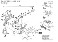 Bosch 0 601 920 642 GBM 7,2 VE Batt-Oper Drill 7.2 V / GB Spare Parts GBM7,2VE